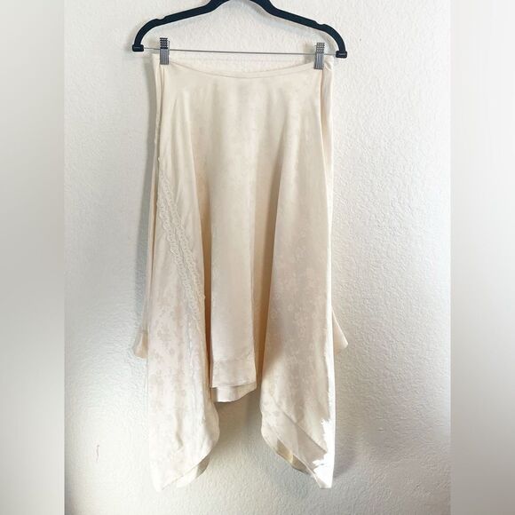 JASON WU IVORY LACE TRIMMED JACQUARD SKIRT. 6. NWT - Picture 11 of 11